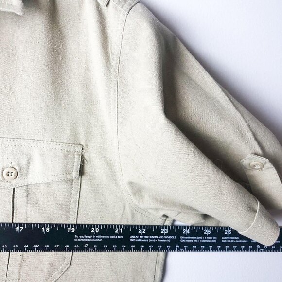 True Rock Khaki Button Down Shirt - Picture 7 of 9